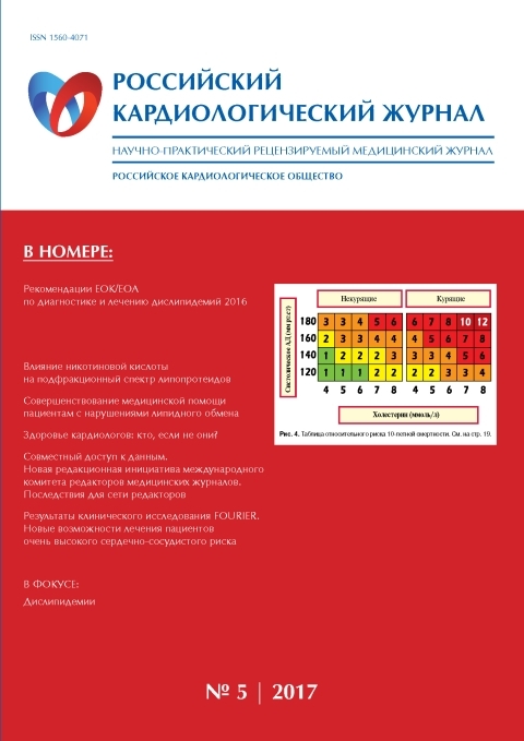 Сайт российского кардиологического